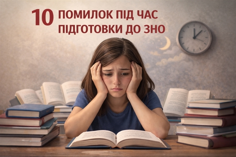 10 помилок під час підготовки до ЗНО