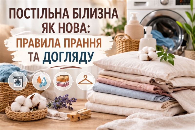 Постільна білизна як нова: правила прання та догляду