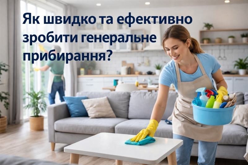 Генеральне прибирання швидко та якісно