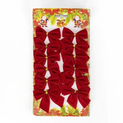 0559-11DSCN Ял.прикр."Бантики червоні"11*11см/3шт 0559-11DSCN Ял.прикр."Бантики червоні"11*11см/3шт