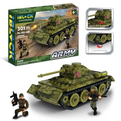 Конструктор IBLOCK арт. PL-921-431 (12шт) ARMY 300дет.,інструкція на укр мові, наліпкии комплект кор