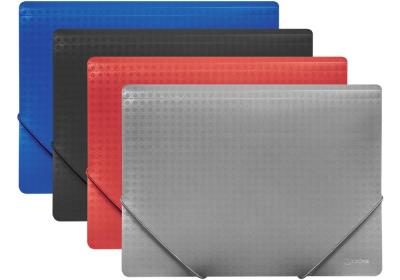 Папка пластикова А4 на гумках Optima, фактура "Вишиванка", Office line, асорті