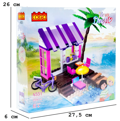 Конструктор "Дівчатка" (228 елм.) Серфінг / COGO