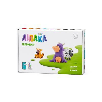 Набір пластиліну, що самостійно твердіє, ЛІПАКА – КОРІВКА, ПЕСИК, ВІВЦЯ Набір пластиліну, що самостійно твердіє, ЛІПАКА – КОРІВКА, ПЕСИК, ВІВЦЯ