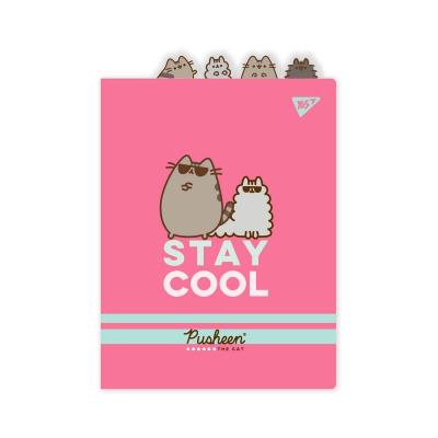 Папка-куточок YES А4 з фігурними роздільниками "Pusheen" Папка-куточок YES А4 з фігурними роздільниками "Pusheen"