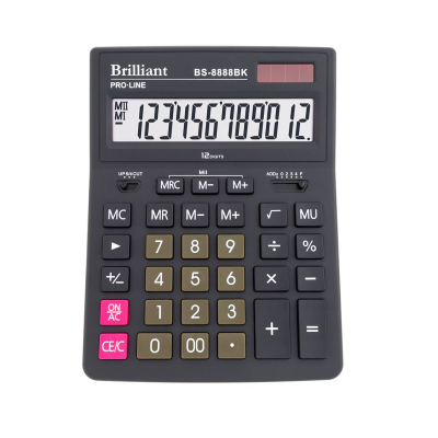 Калькулятор настольный Brilliant, BS-8888BK