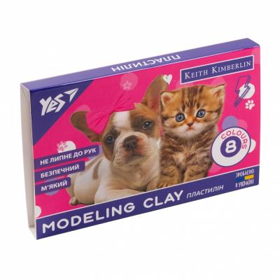 Пластилін YES, 8 кольорів, 160 г "Keith Kimberlin" 540612 (1/66) Пластилін YES, 8 кольорів, 160 г "Keith Kimberlin" 540612 (1/66)