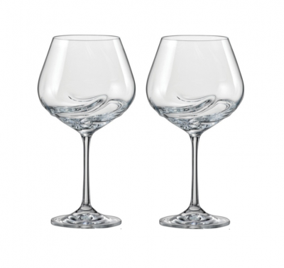Посуд скляний «Bohemia Crystal» Turbulence - набір келихів для вина 570мл (по 2шт)