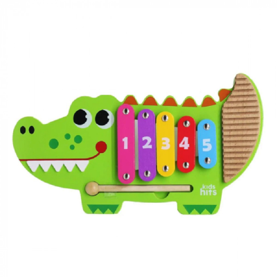 Дерев'яна іграшка Kids hits арт. KH20/018 (14шт) крокодил дерев. ксилофон кор. 32,7*22,6*3,4 см Дерев'яна іграшка Kids hits арт. KH20/018 (14шт) крокодил дерев. ксилофон кор. 32,7*22,6*3,4 см