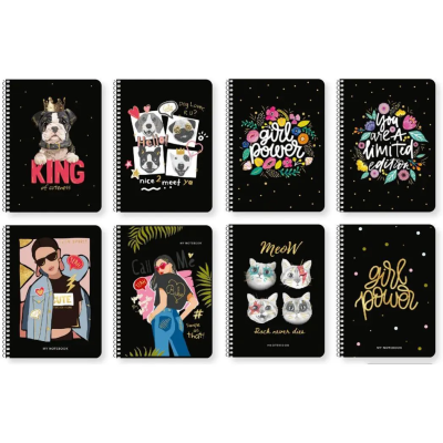 Блокнот для записів, спiраль, А6/80арк., у клітинку, білий блок, 70г/м2, ПК, тиснення, Student Блокнот для записів, спiраль, А6/80арк., у клітинку, білий блок, 70г/м2, ПК, тиснення, Student