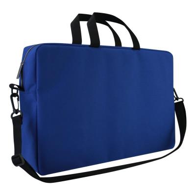 Сумка для документів, текстильна, А4+, синя
