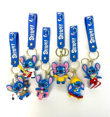 Брелок стіч спорт 7см, 6 видів мікс, гумовий (24/600)