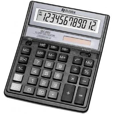 Калькулятор Eleven офісний SDC-888 XBK, 12 р.