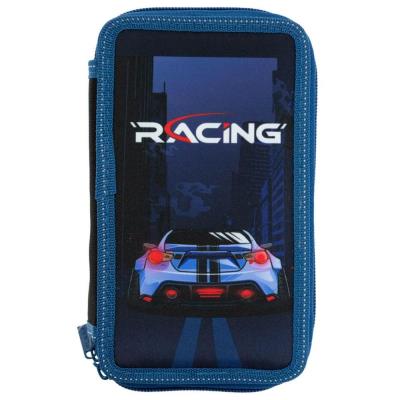 пенал 2-яр. пустий, поліестер, "Racing", 25309C