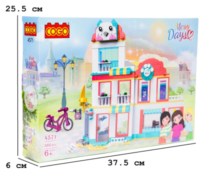 Конструктор "Дівчатка" (366 елм.) Догляд за домашніми тваринами / COGO Конструктор "Дівчатка" (366 елм.) Догляд за домашніми тваринами / COGO