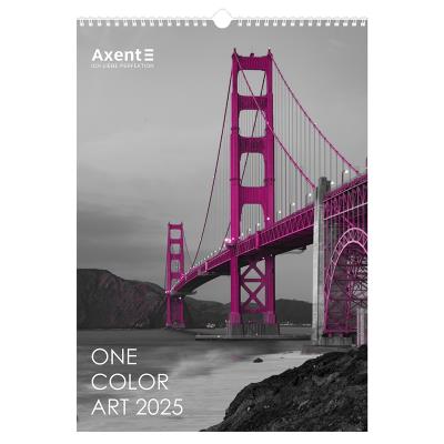 Календар настінний А3 2025 р., One color art Календар настінний А3 2025 р., One color art