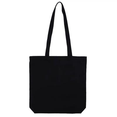 Сумка з дном 38х35х7см, ручка 70см, чорна, бавовна 200 г/м2, ROSA Talent