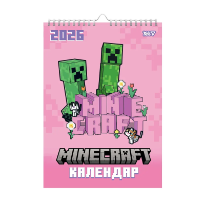 Календар-планер Yes "Minecraft.Spring" настінний на 2026р., А3