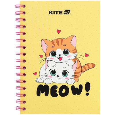 Блокнот на спіралі картонна обкл., А5, 80 арк, кл, Cute 1