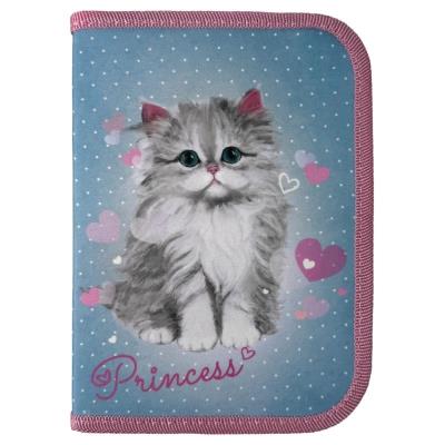 пенал 1-яр. пустий, 1 відворот, поліестер, "Princess Cat", 24102C