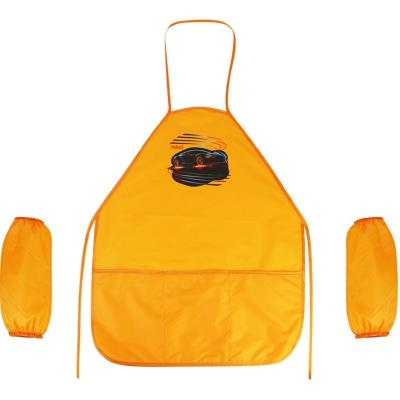 Фартух дитячий з нарукавниками, помаранчевий
