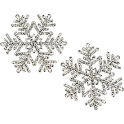 Сніжинки декоративні Novogod'ko, 12 cм, 2 шт/уп, пластик