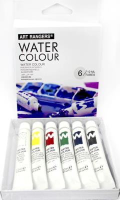 32KREW0612C Набір фарб акварель "Art rangers", пласт туб, підлож, 6 кол*12мл