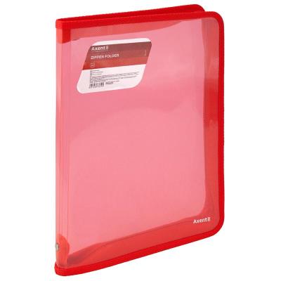 Папка объемная на молнии А4, прозрачная красная,1801-24-A (1/24/96) Папка объемная на молнии А4, прозрачная красная,1801-24-A (1/24/96)