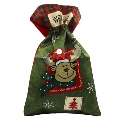 20А367-60G Мішечок новорічний "Олень"44*29см