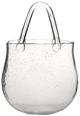 Ваза VIVA LEAF /25см /димч.-сірий/кор.уп. (A060205)