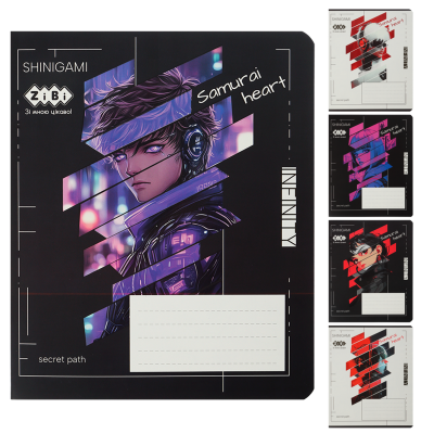 Зошит учнівський шкільний ANIME, 18арк., клітинка, KIDS LINE