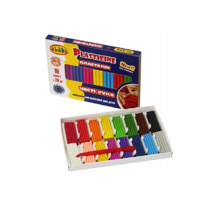Пластилин "Чистые руки MAXI" 16кол.*20 г, ЭСО, 7647С, CLASS