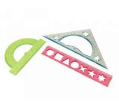 Набір геометричний(лінійка 20 см,транспортир, трик.30х60х90) (1/) Набір геометричний(лінійка 20 см,транспортир, трик.30х60х90) (1/)