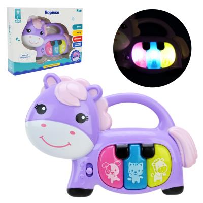 Піаніно муз. арт.PL-724-28 (120шт/2) Корівка, батар, укр.мова, звуки,пісні, р-р 15*11см, у короб.19,