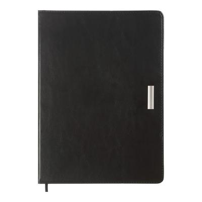 Щоденник датов. 2026 SALERNO, A4, чорний, штуч. шкіра