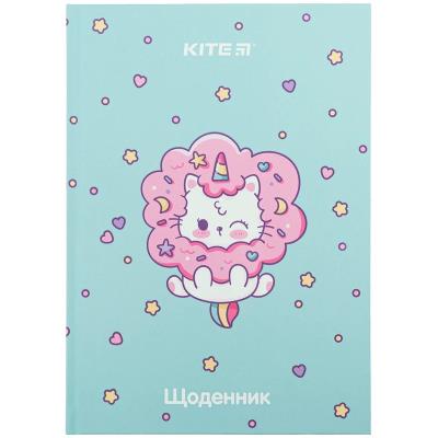 Щоденник шкільний, тверда обкл, Rainbow Catcorn