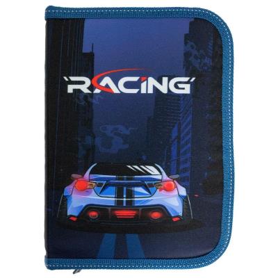 пенал 1-яр. пустий, 2 відворота, поліестер, "Racing", 25209C