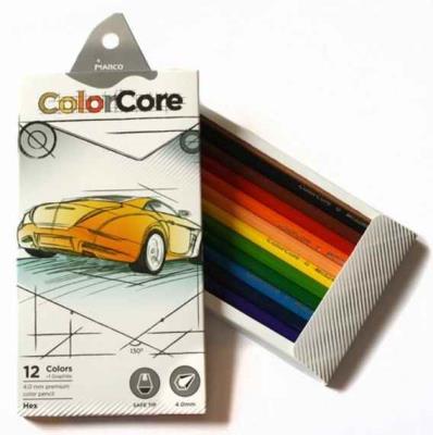 Олівці Marco 3100 -12CB, 12 кольорів +1 графітний, HB (1/12/240) Олівці Marco 3100 -12CB, 12 кольорів +1 графітний, HB (1/12/240)