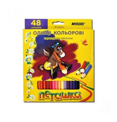 Карандаши Marco Пегашка 1010-48CB, 48 цветов Карандаши Marco Пегашка 1010-48CB, 48 цветов