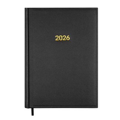 Щоденник датований 2026 BASE, А5, чорний