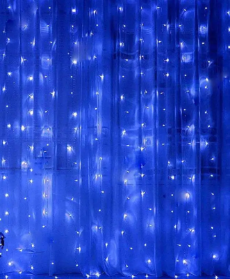 1530-02 Штора 240LED 3м*1,2м, синій