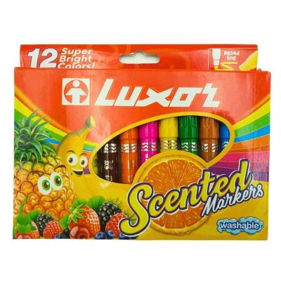 3065 Набір фломастерів с запахом "Luxor" "Scented" фрукт. запах, 12кол., 1шт/етик 3065 Набір фломастерів с запахом "Luxor" "Scented" фрукт. запах, 12кол., 1шт/етик
