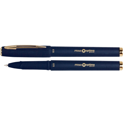 Ручка гелева OPTIMA PRIMA 0,5 мм, чорна, О15638-01 (1/12/144)