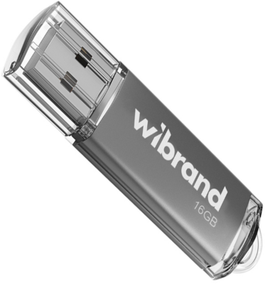 Флеш-накопичувач Wibrand USB 2.0 Cougar 16Gb Silver