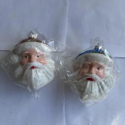 Прикраса новорічна "Голова Діда Мороза"