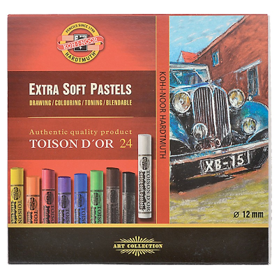 Крейда-пастель екстра-м'яка TOISON D'OR, 24 кол. Крейда-пастель екстра-м'яка TOISON D'OR, 24 кол.