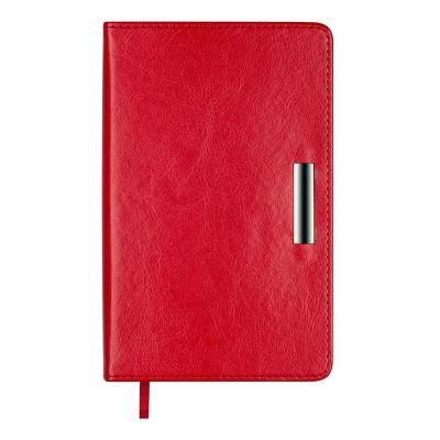 Щоденник недат. SALERNO, A6, червоний, штуч. шкіра, 336 стор.