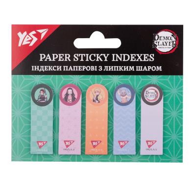 Індекси паперові Yes "Demon Slayer", 55*15мм, 100 шт (5x20)