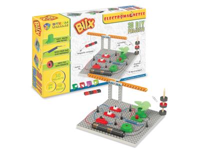 Конструктор поліпропіленовий з магнітами "BLIX" Електро-магнітне поле (43 елм./30 моделей)