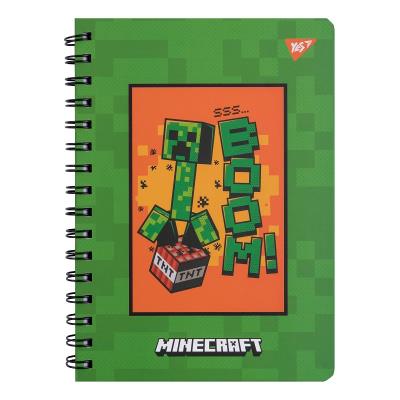 Блокнот YES А5, 80 арк., подв. cпіраль з гумкою "Minecraft" 